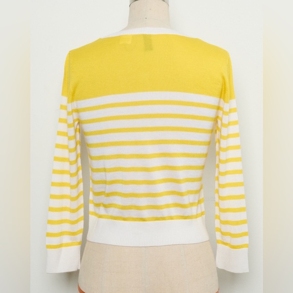 Three-Quarter Sleeve Open-Front Cropped Cardigan 100% Cashmere[NEW] - Picture 7 of 7